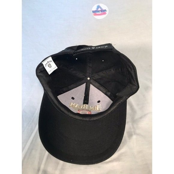 Jim Beam Hat Mens One Size Black Cap - Picture 5 of 5
